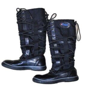 Pajar Snow Boots Women’s Size 6-6.5 Black Fleece Lined Tall Winter Outdoor Ski